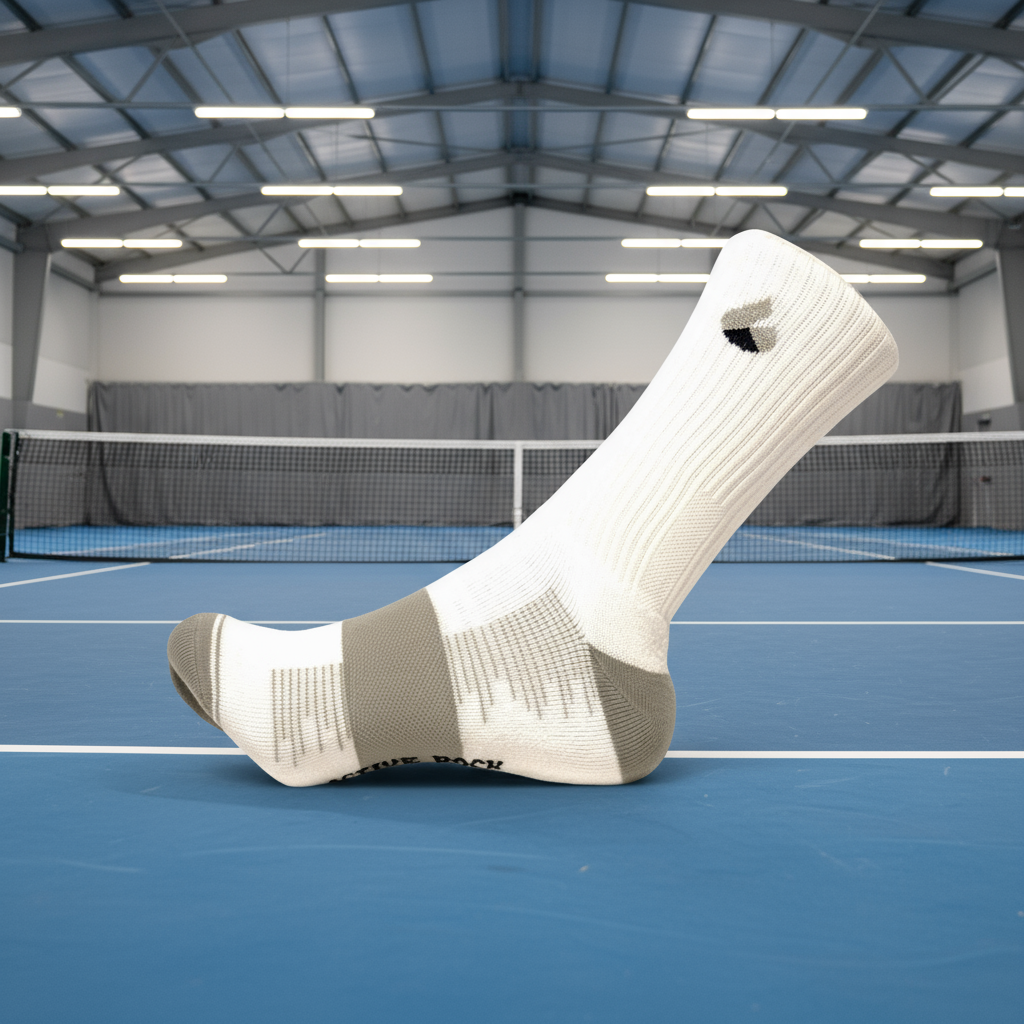 Tennis Socken Crew Weiss/Grau