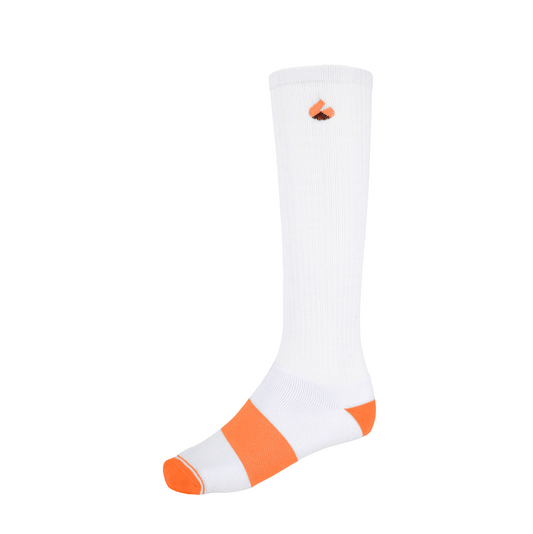 Chaussettes Compression Blanc/Orange
