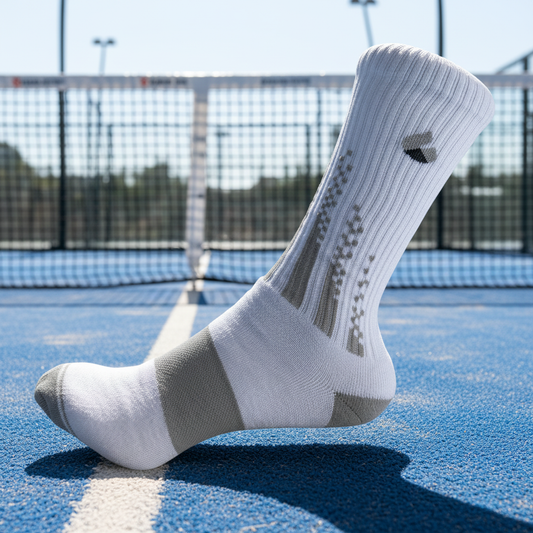 Chaussettes de Padel Crew Blanc/Gris