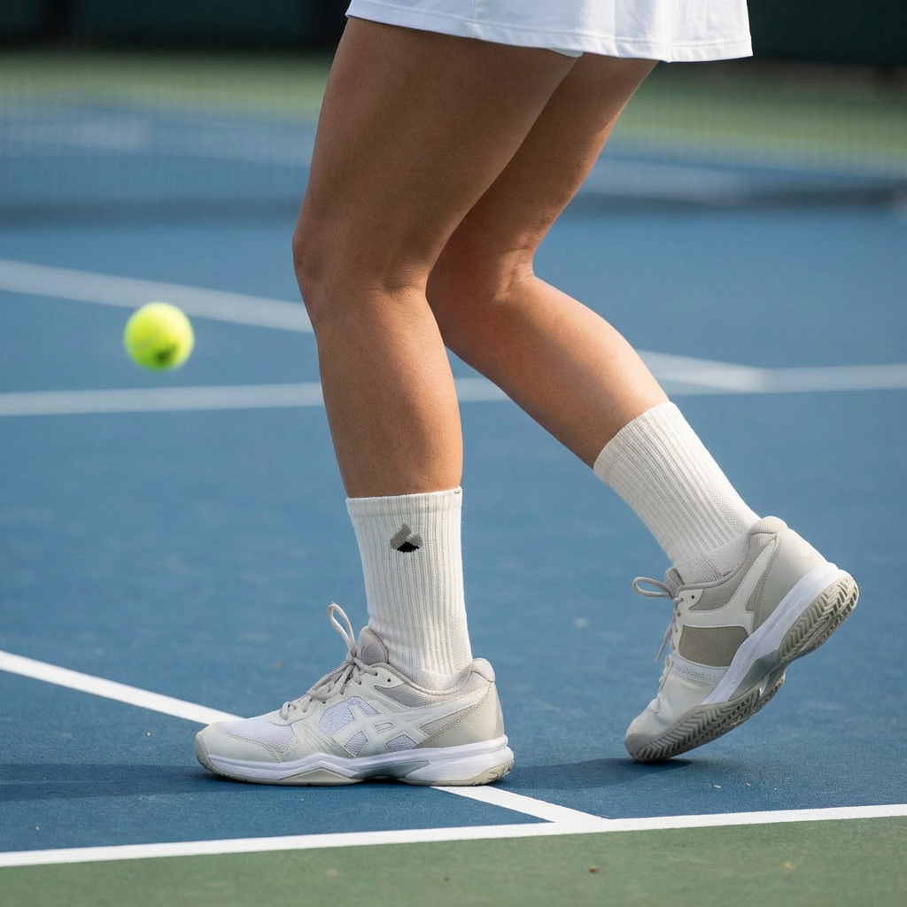 Tennis Socks Crew Lite White/Grey