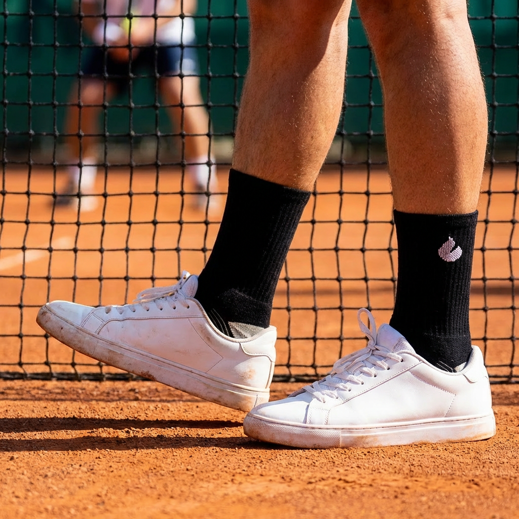 Tennis Socken Crew Lite Schwarz/Grau