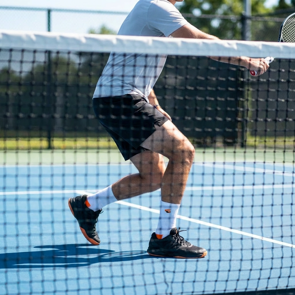 Tennis Socks Crew White/Orange