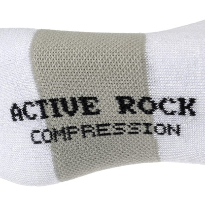 Compression Socken Weiss/Grau