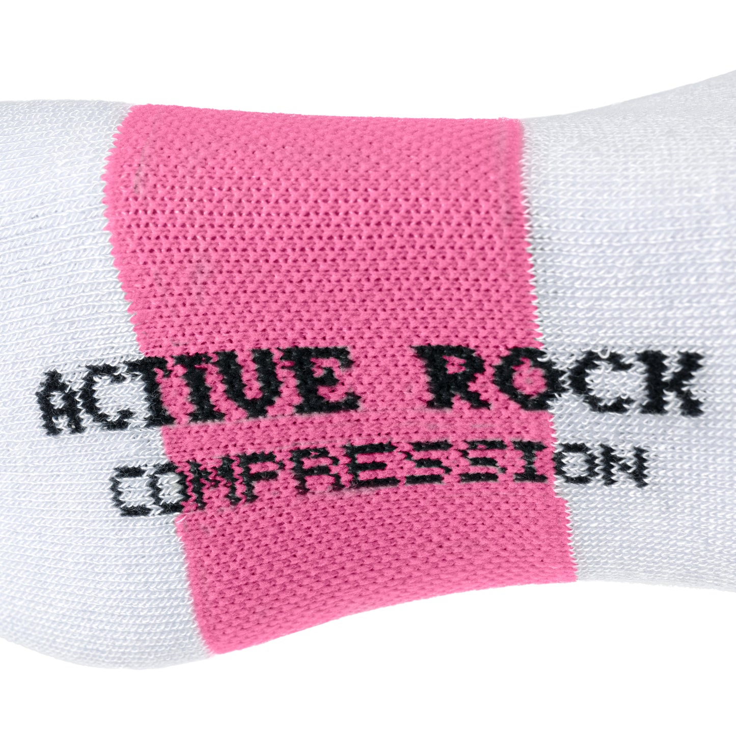 Kompression Socken Weiss/Pink