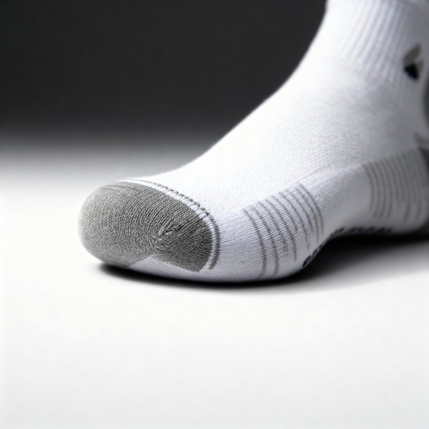 Chaussettes de Course Cheville Blanc/Gris