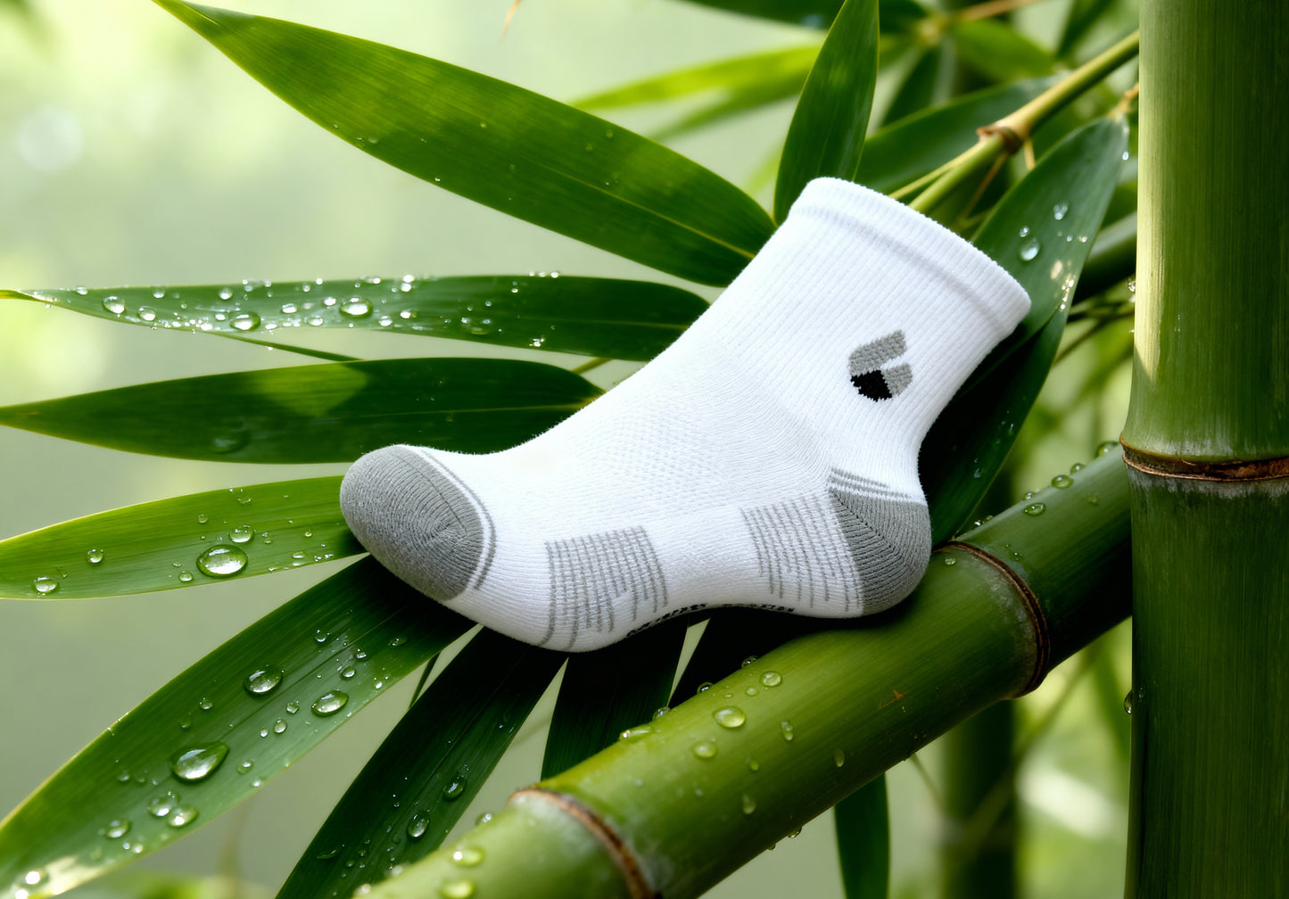 Chaussettes de Course Cheville Blanc/Gris