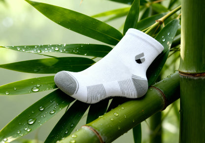 Chaussettes de Course Cheville Blanc/Gris